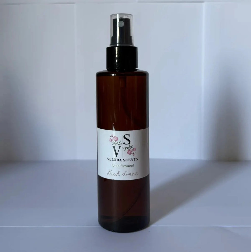 Velora Scents Fresh Linen 200ml room spray bottle – premium scent Cyprus