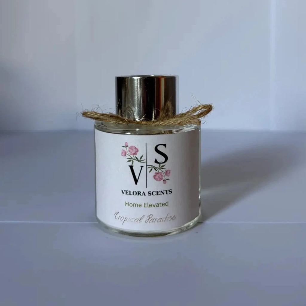 Velora Scents reed diffuser Tropical 50ml – luxury home fragrance Cyprus
