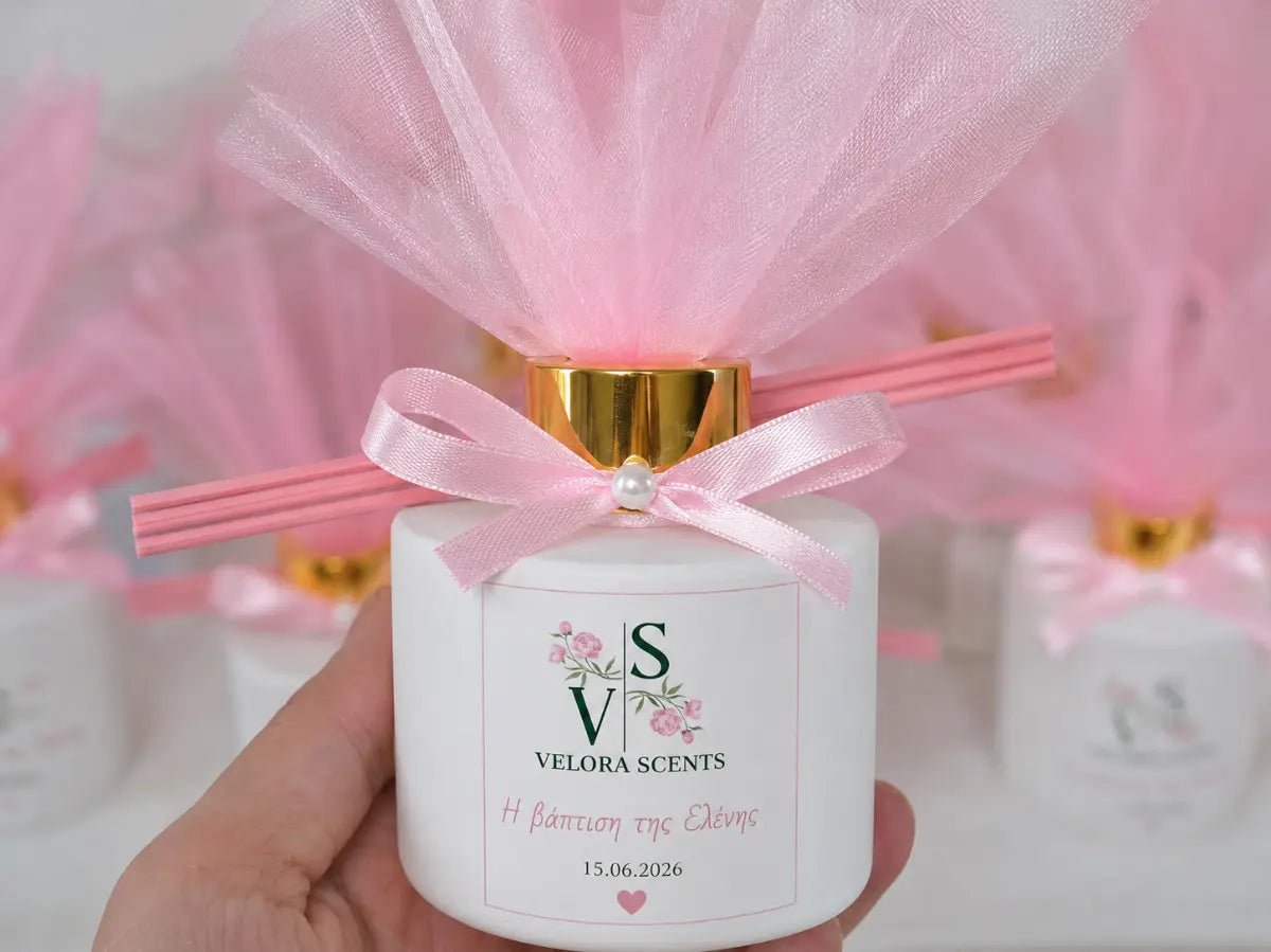 Velora Scents μπομπονιέρα βάφτισης – luxury home fragrance