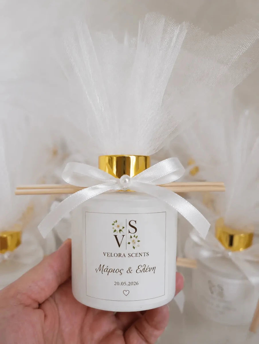 Luxury Reed Diffuser μπομπονιέρα γάμου – Velora Scents