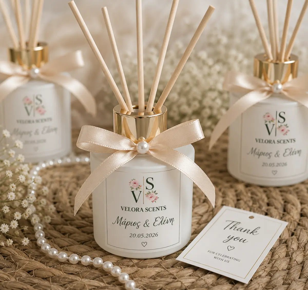 Μπομπονιέρα Γάμου Reed Diffuser – Velora Scents Cyprus